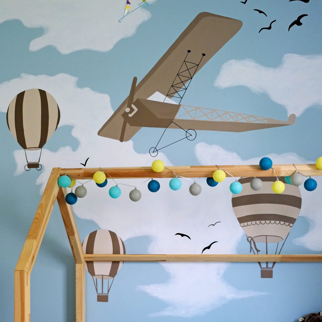 Fresque murale chambre d'enfant