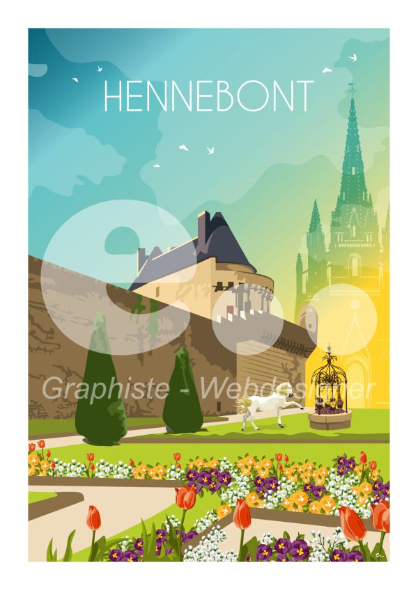 Affiche A3 ville d'Hennebont