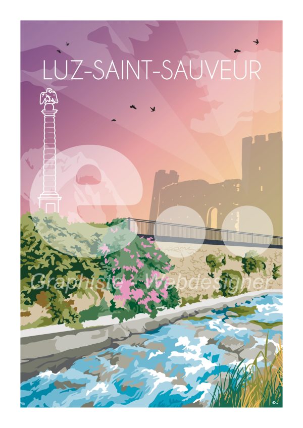 Affiche A3 Luz-Saint-Sauveur