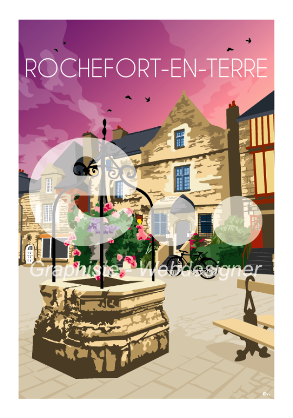 Affiche A3 Rochefort en Terre