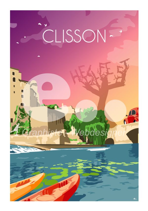 Affiche de la ville de Clisson