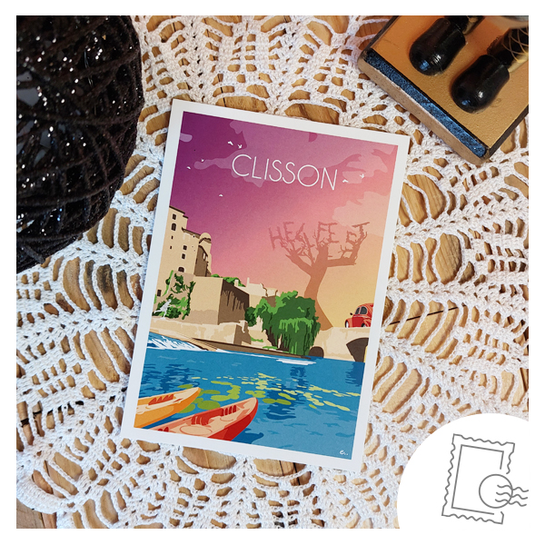 carte postale de Clisson