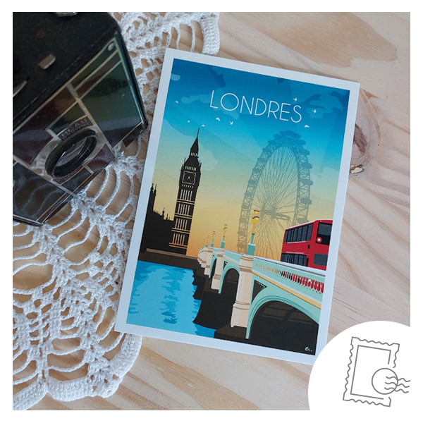 carte postale Londres