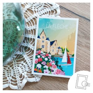 Carte postale de la ville de La Flèche