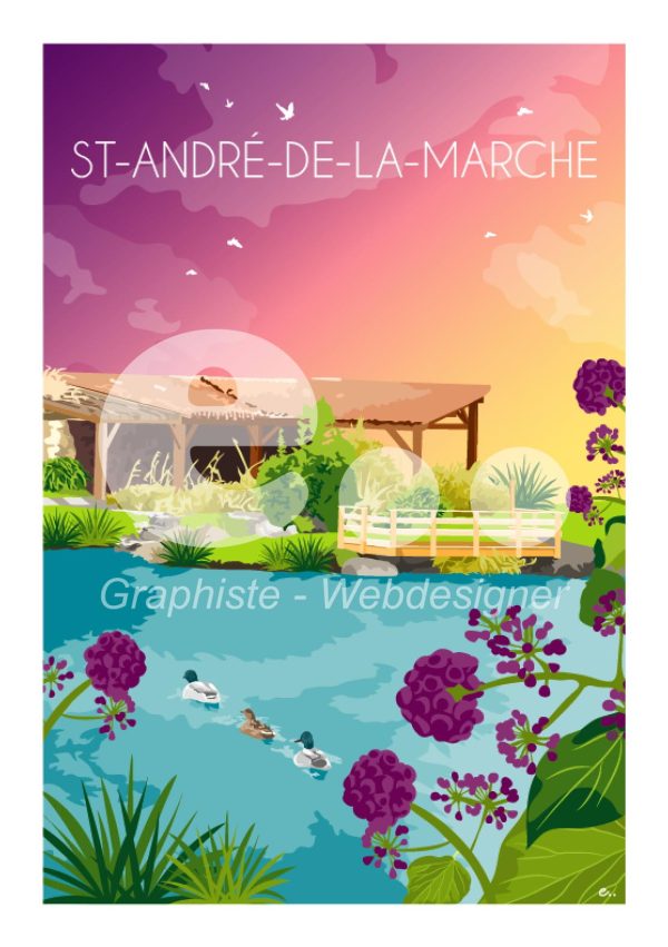 Affiche A3 St André-de-la-Marche
