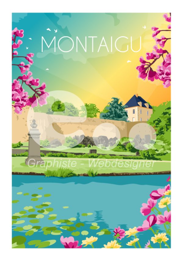 Affiche ville Montaigu