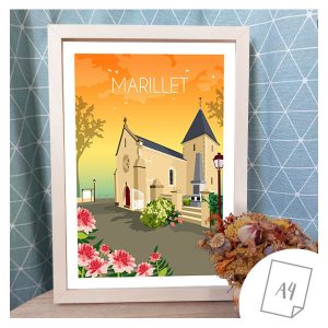 Affiche A4 de la ville de Marillet