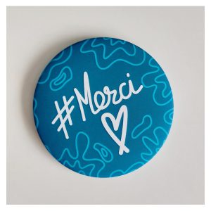 Magnet #Merci bleu