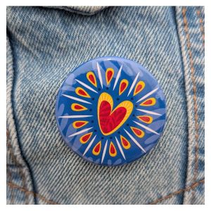 Badge Coeur Radieux