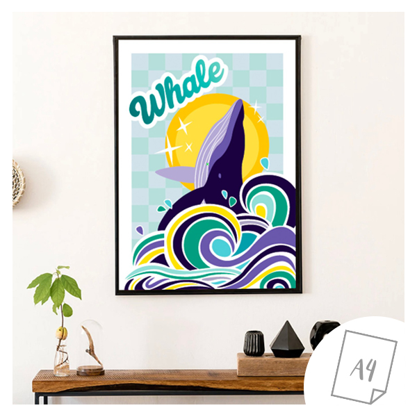 Affiche A4 Whale