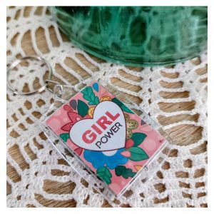 Porte-clé Girl Power – Accessoire engagé et coloré