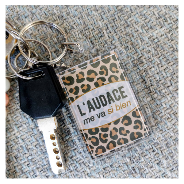 Porte-clé inspirant – L’audace me va si bien – Image 2