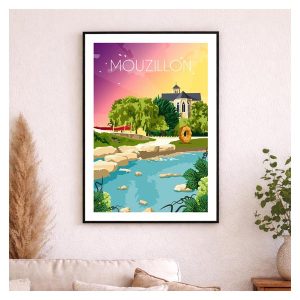 Affiche Mouzillon vignoble Nantais