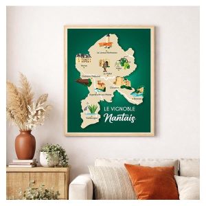 Vignoble nantais affiche déco