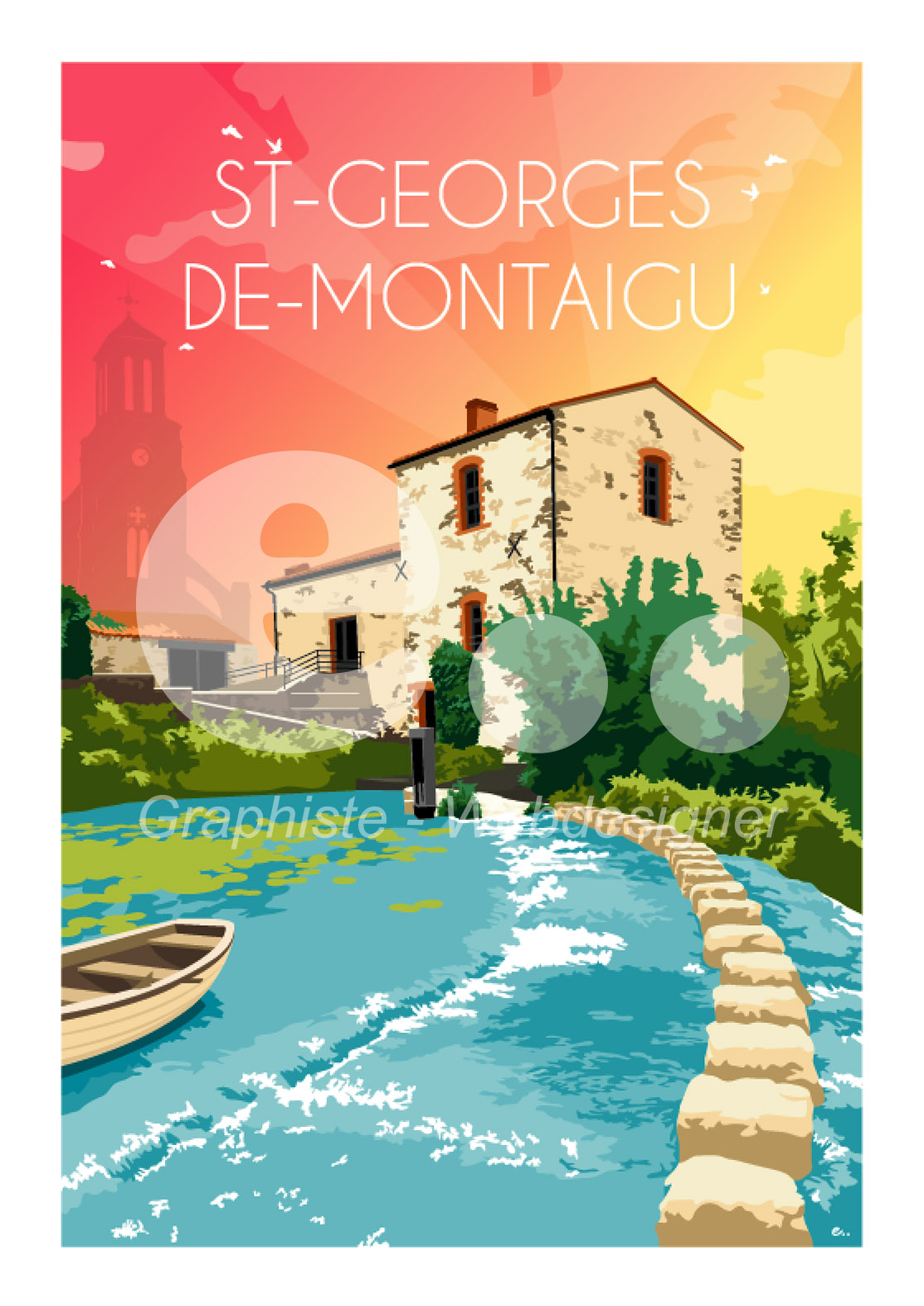 Affiche de la ville de St Georges de Montaigu